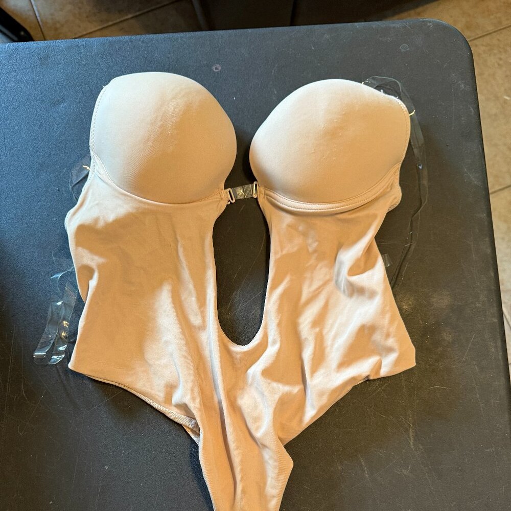 38/M Women's Backless Bodysuits U Plunge Seamless Thong (159)